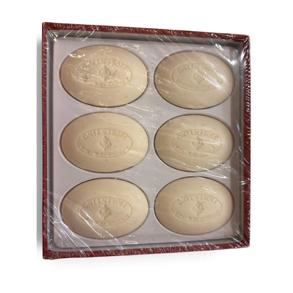 Saponificio Artigianale Fiorentino Almond Soap 6 Bar Gift Set Italy Christmas - Picture 3 of 4